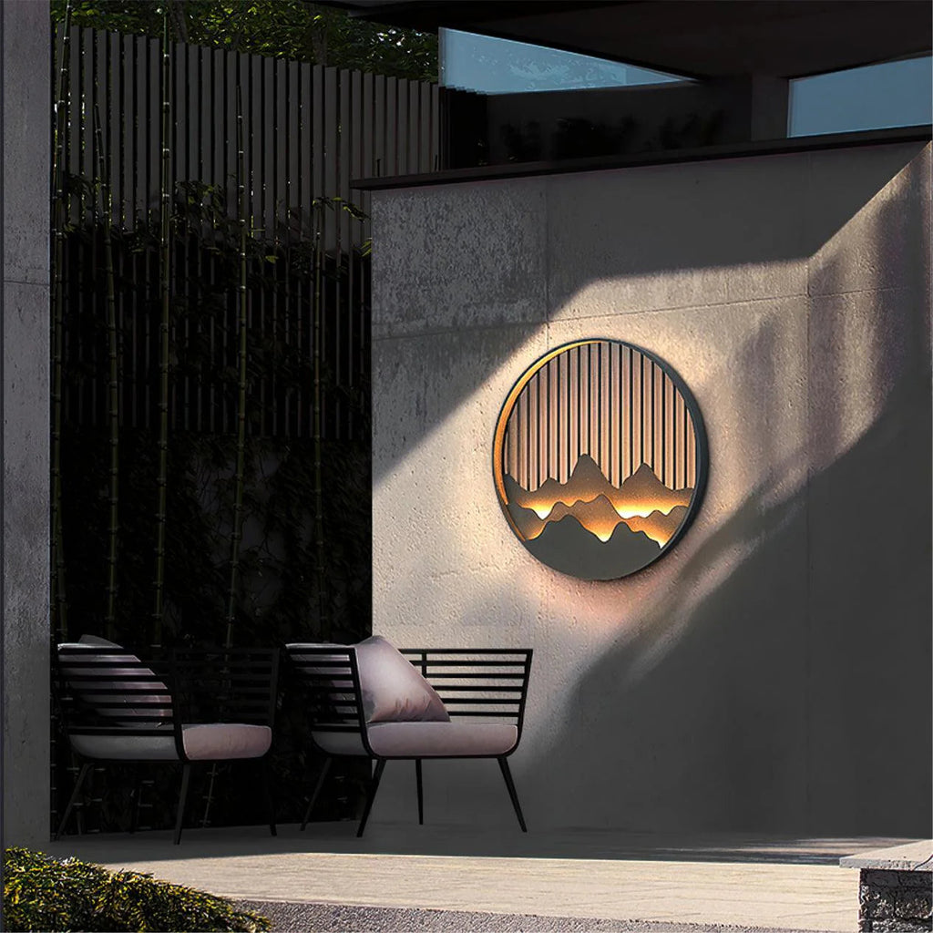 Lámpara de Pared Exterior Elegante - Luz LED Integrada para Exterior