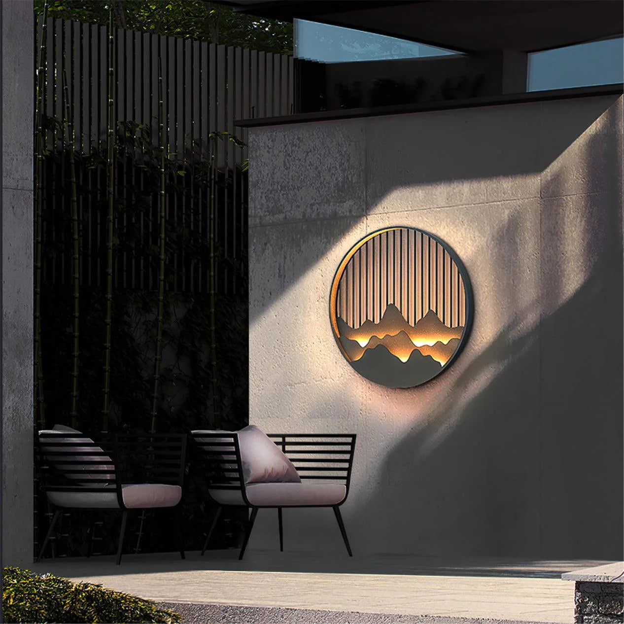 Lámpara de Pared Exterior Elegante - Luz LED Integrada para Exterior
