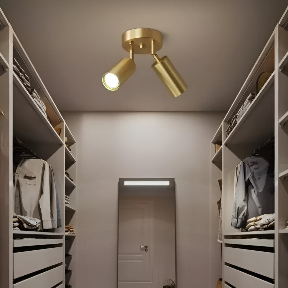 Zenora | Lámpara de techo LED de diseño moderno en latón