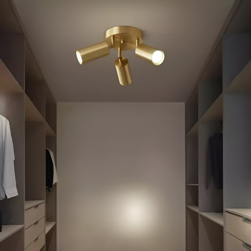 Zenora | Lámpara de techo LED de diseño moderno en latón