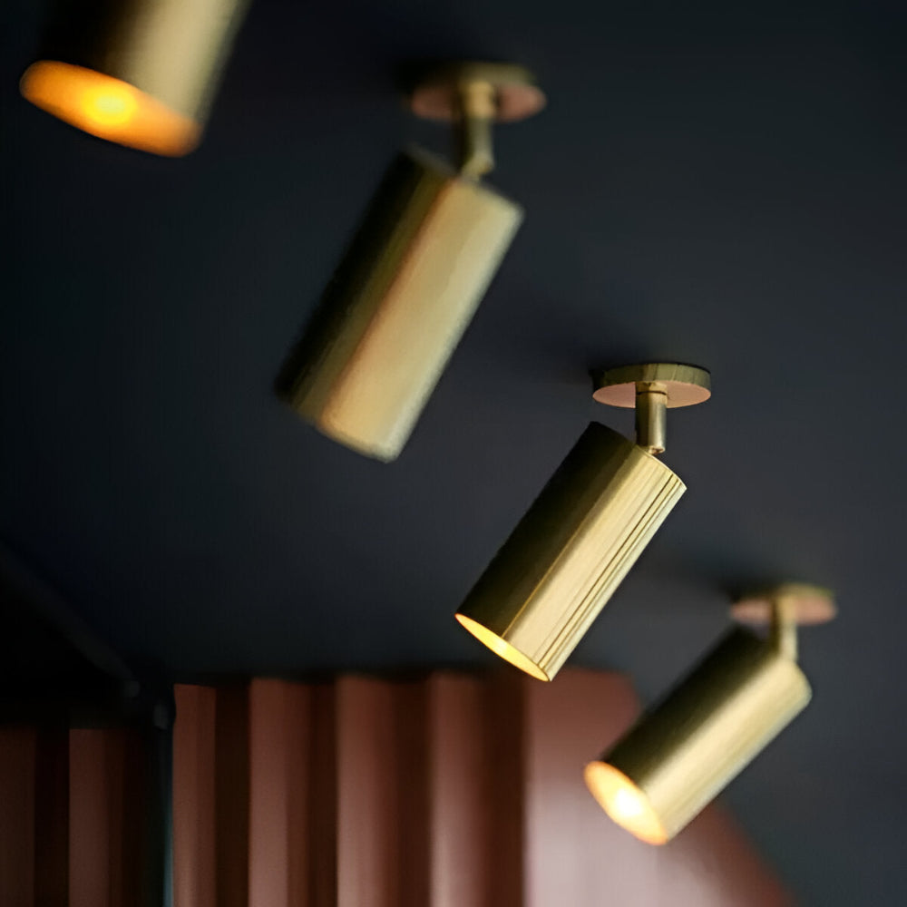 Zenora | Lámpara de techo LED de diseño moderno en latón