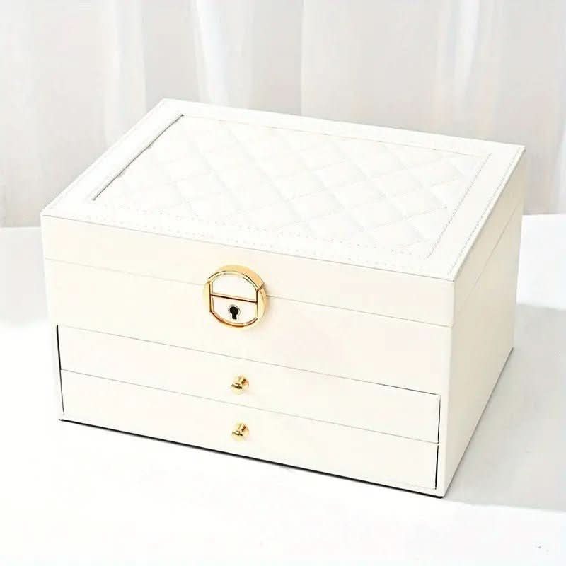 LUXE JEWEL – Boîte à bijoux élégante en cuir pour un rangement stylé