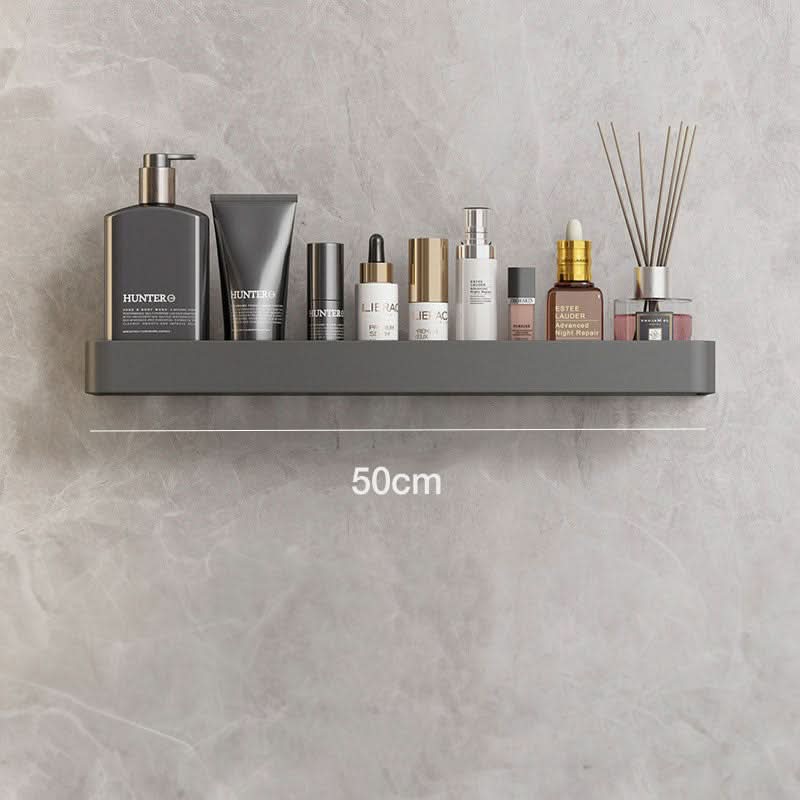 AQUASHELF – Estantería de pared elegante para el baño con soporte para toallas y montaje sin perforación
