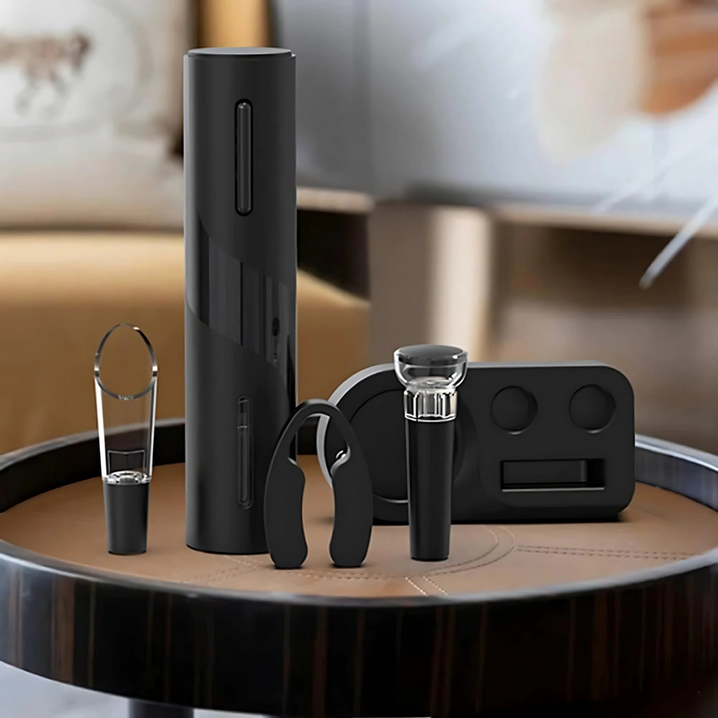 Abrebotellas de Vino Eléctrico con Batería Recargable y Diseño Elegante