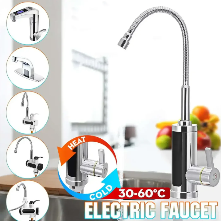 Grifo Eléctrico de Agua Caliente para la Cocina