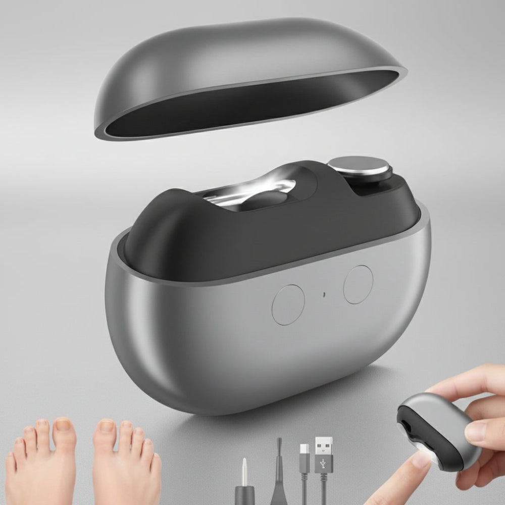 Cortador de uñas eléctrico con luz LED – recortador inalámbrico 3 en 1 para el cuidado seguro de las uñas de los pies