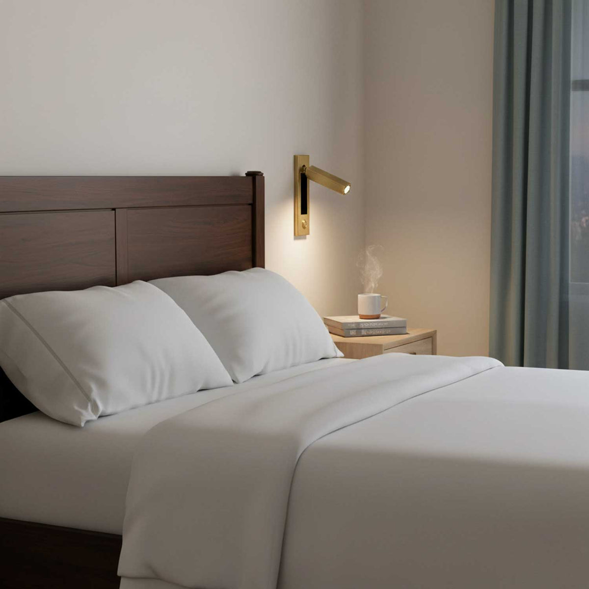 Lámpara de Lectura LED Plegable para Pared para Cama y Estudio – Ajustable, Ahorra Espacio y Luz Direccionada