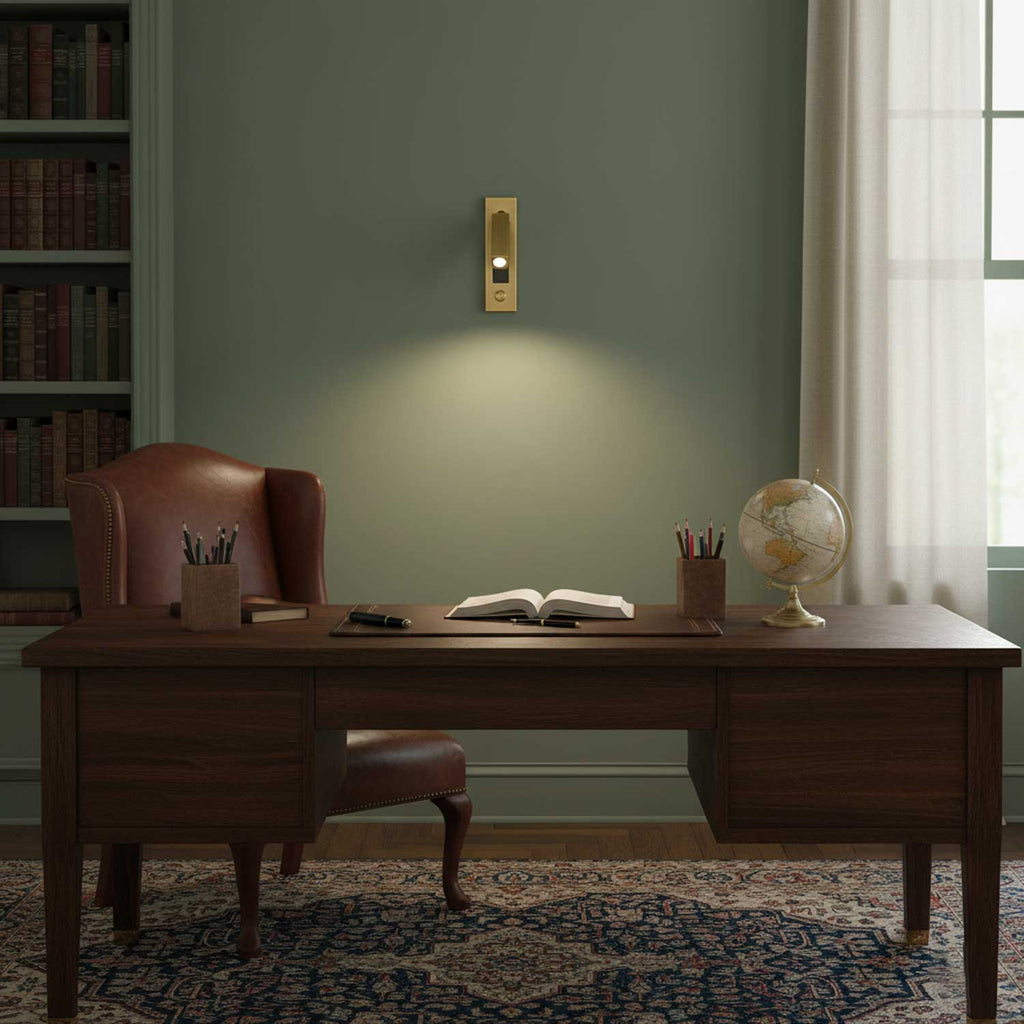 Lámpara de Lectura LED Plegable para Pared para Cama y Estudio – Ajustable, Ahorra Espacio y Luz Direccionada