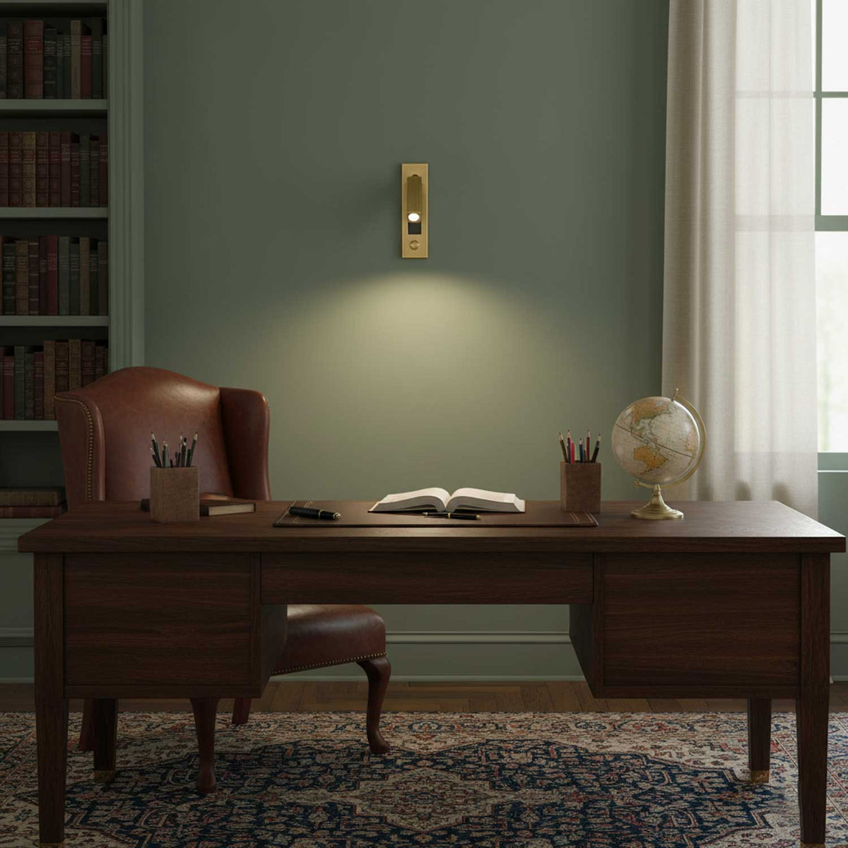 Lámpara de Lectura LED Plegable para Pared para Cama y Estudio – Ajustable, Ahorra Espacio y Luz Direccionada