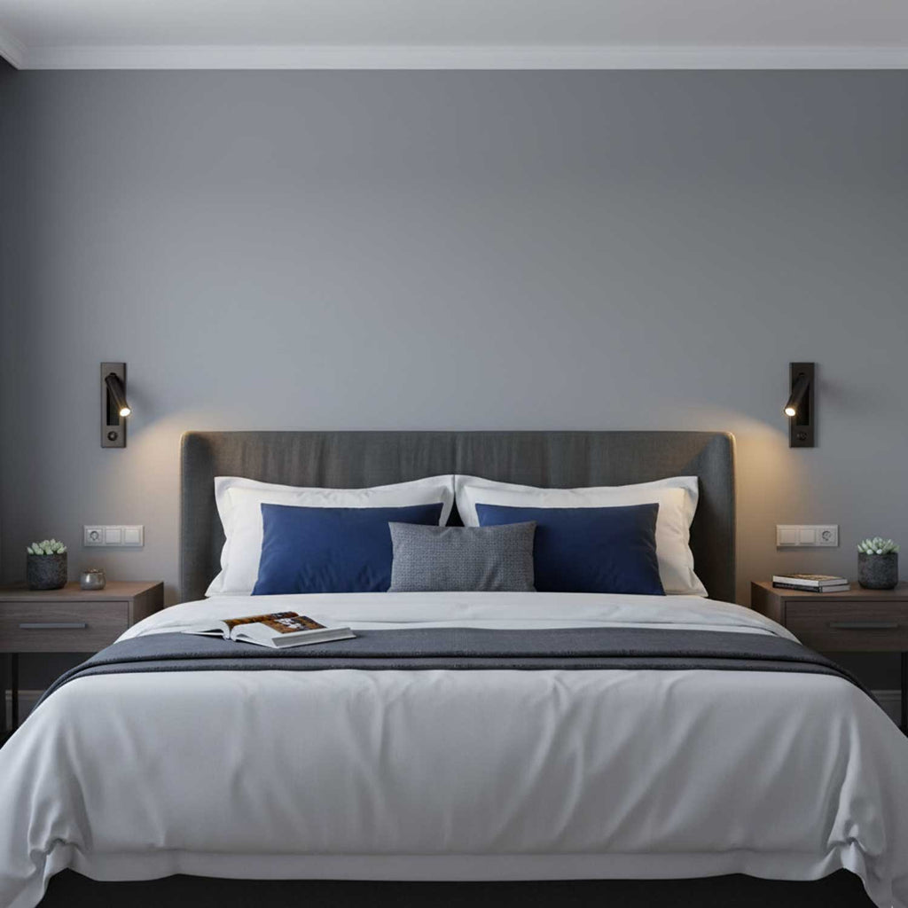 Lámpara de Lectura LED Plegable para Pared para Cama y Estudio – Ajustable, Ahorra Espacio y Luz Direccionada