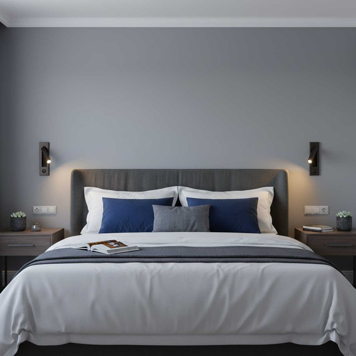 Lámpara de Lectura LED Plegable para Pared para Cama y Estudio – Ajustable, Ahorra Espacio y Luz Direccionada
