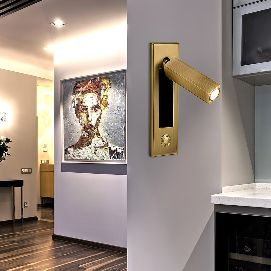 Lámpara de Lectura LED Plegable para Pared para Cama y Estudio – Ajustable, Ahorra Espacio y Luz Direccionada