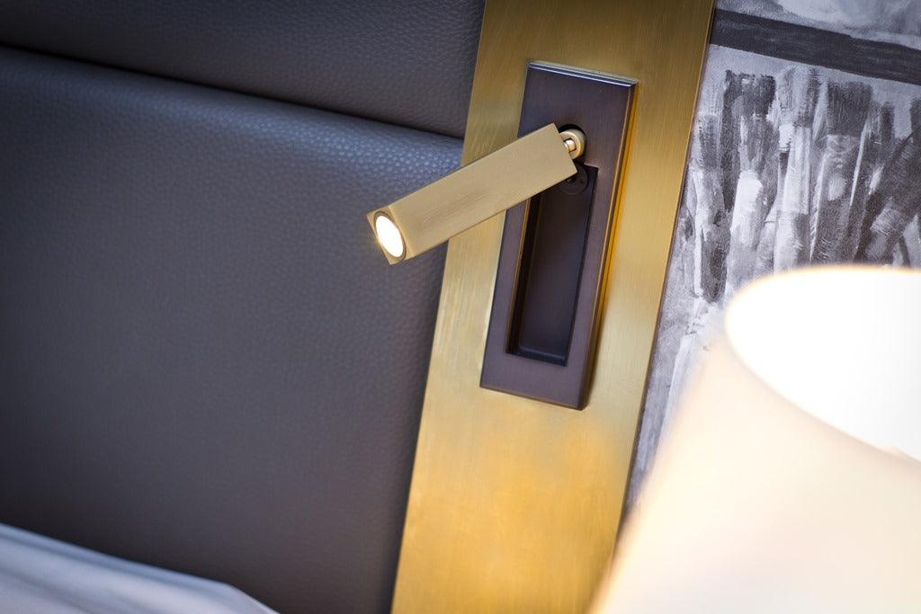Lámpara de Lectura LED Plegable para Pared para Cama y Estudio – Ajustable, Ahorra Espacio y Luz Direccionada