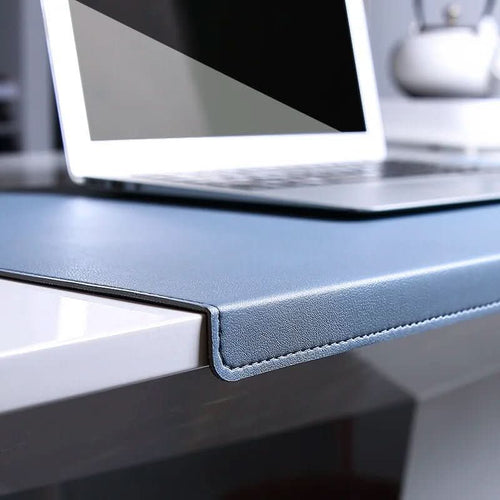 DESKCOMFORT – Alfombrilla de escritorio ergonómica de PU con soporte para muñeca