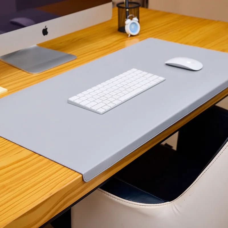 DESKCOMFORT – Alfombrilla de escritorio ergonómica de PU con soporte para muñeca