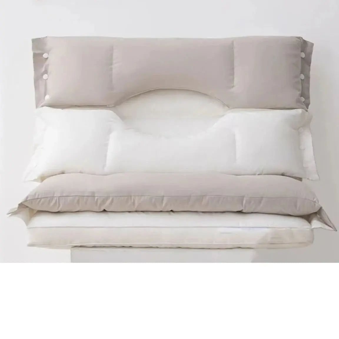 Kalsten | Almohada Ergonómica de Doble Capa para el Cuello