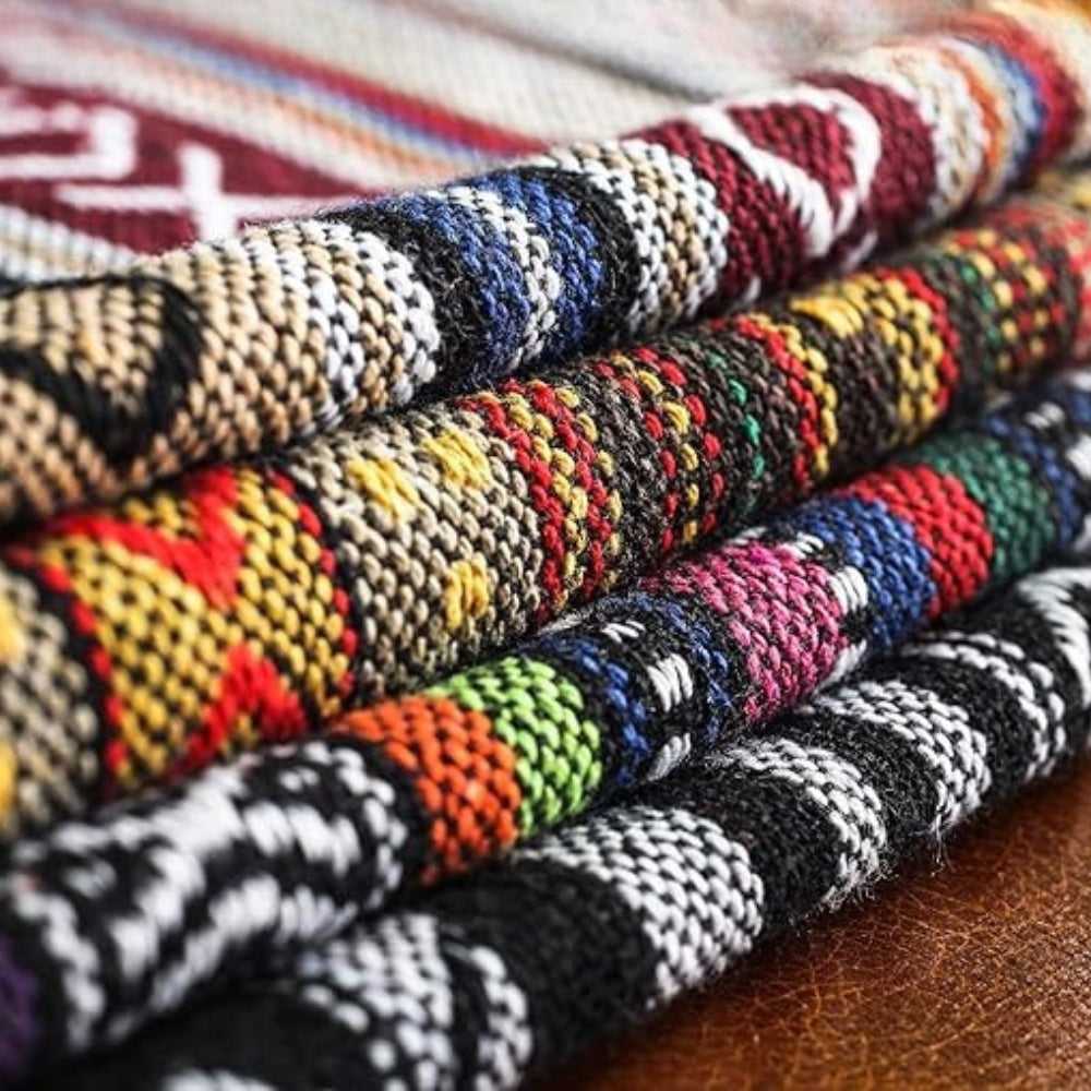 Funda de Cojín Geométrica Étnica Bohemia