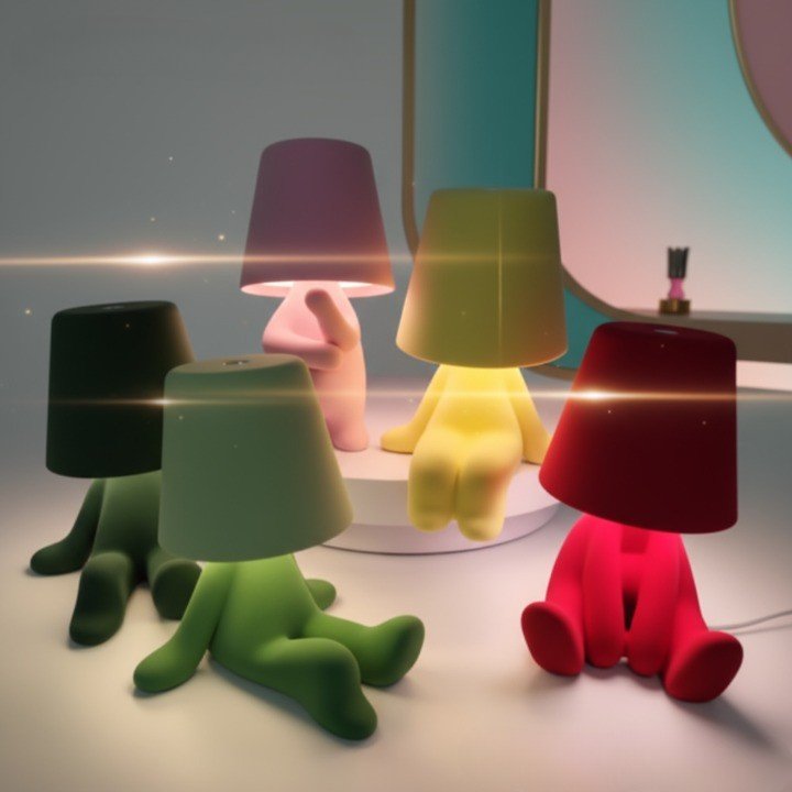 HUMISHAPE – Lámpara LED en forma humana para iluminación creativa de mesas y espacios