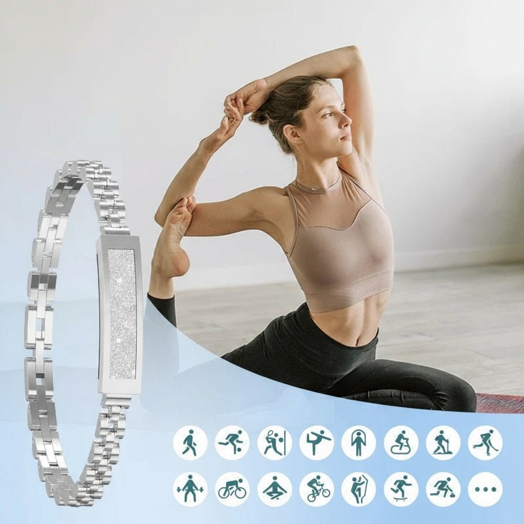 GLAMTRACK – Pulseras inteligentes elegantes para damas con modos de multi-deporte