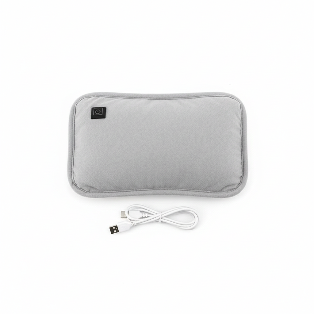 Almohadilla térmica portátil de grafeno | Recargable por USB | 3 niveles de temperatura | Calentador ergonómico para manos y abdomen | Incluye apagado automático inteligente