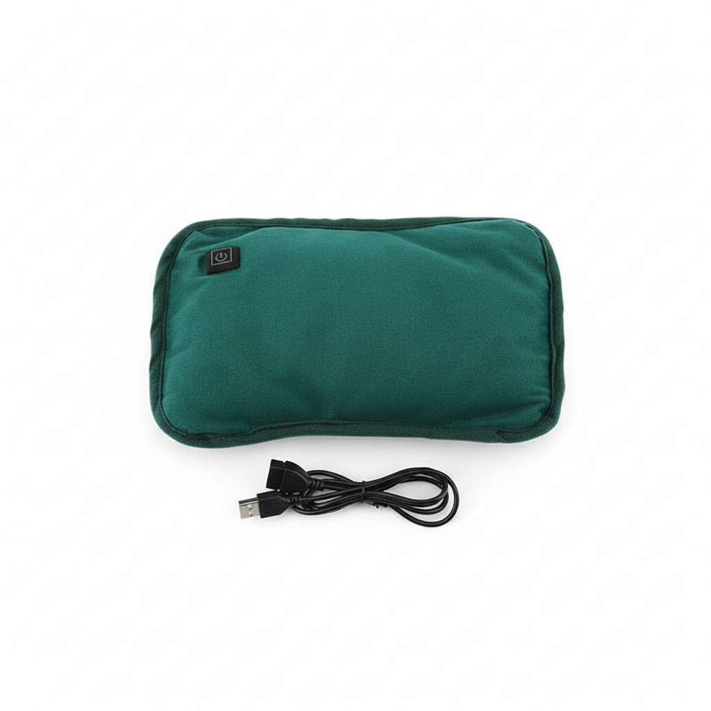 Almohadilla térmica portátil de grafeno | Recargable por USB | 3 niveles de temperatura | Calentador ergonómico para manos y abdomen | Incluye apagado automático inteligente