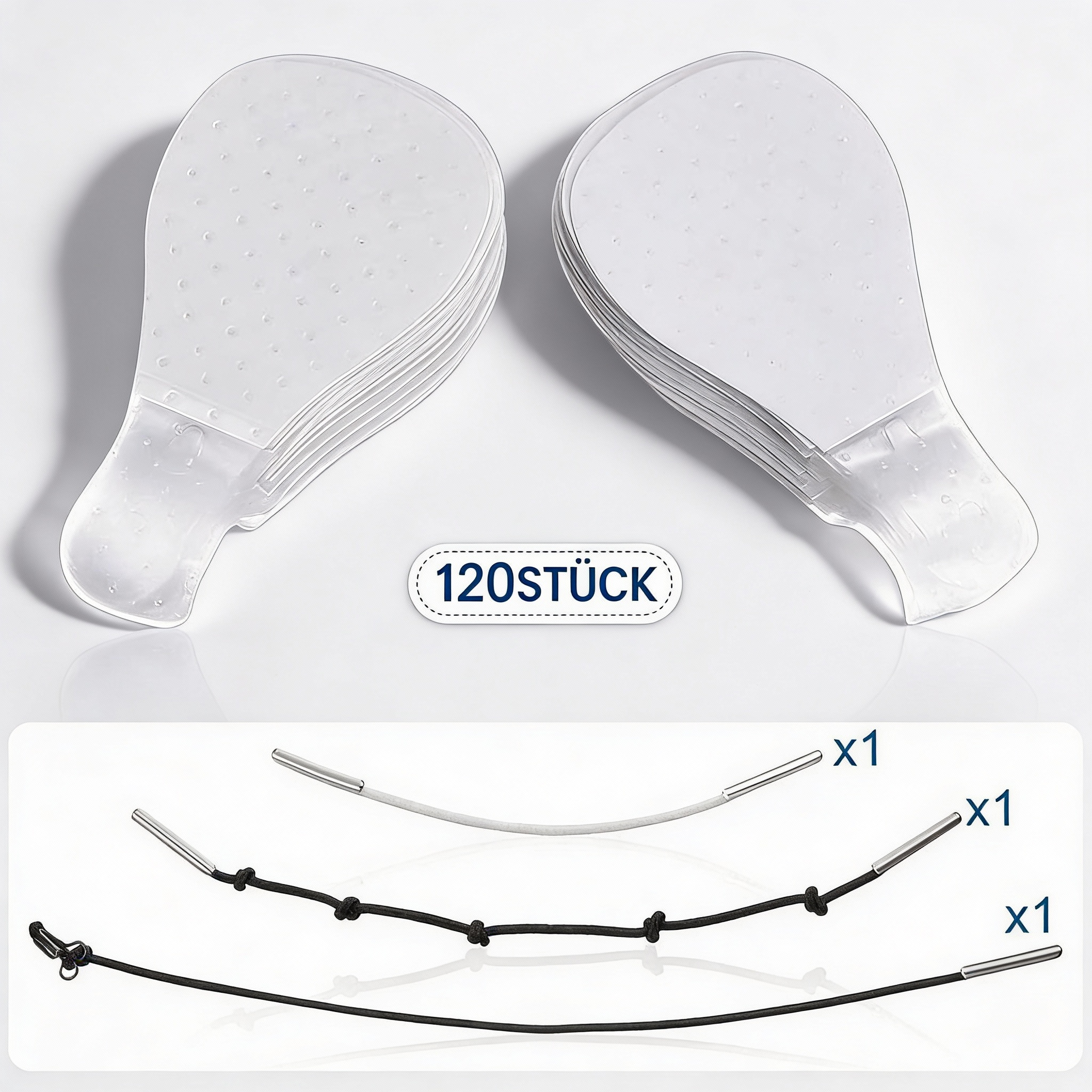 Parches de Lifting Invisible | Paquete de 120 | Tecnología de Adhesión Ultra Fina de 0,02 mm | Resistente al Agua & Hipoalergénico | Lifting Mecánico en Forma de V | Transparente