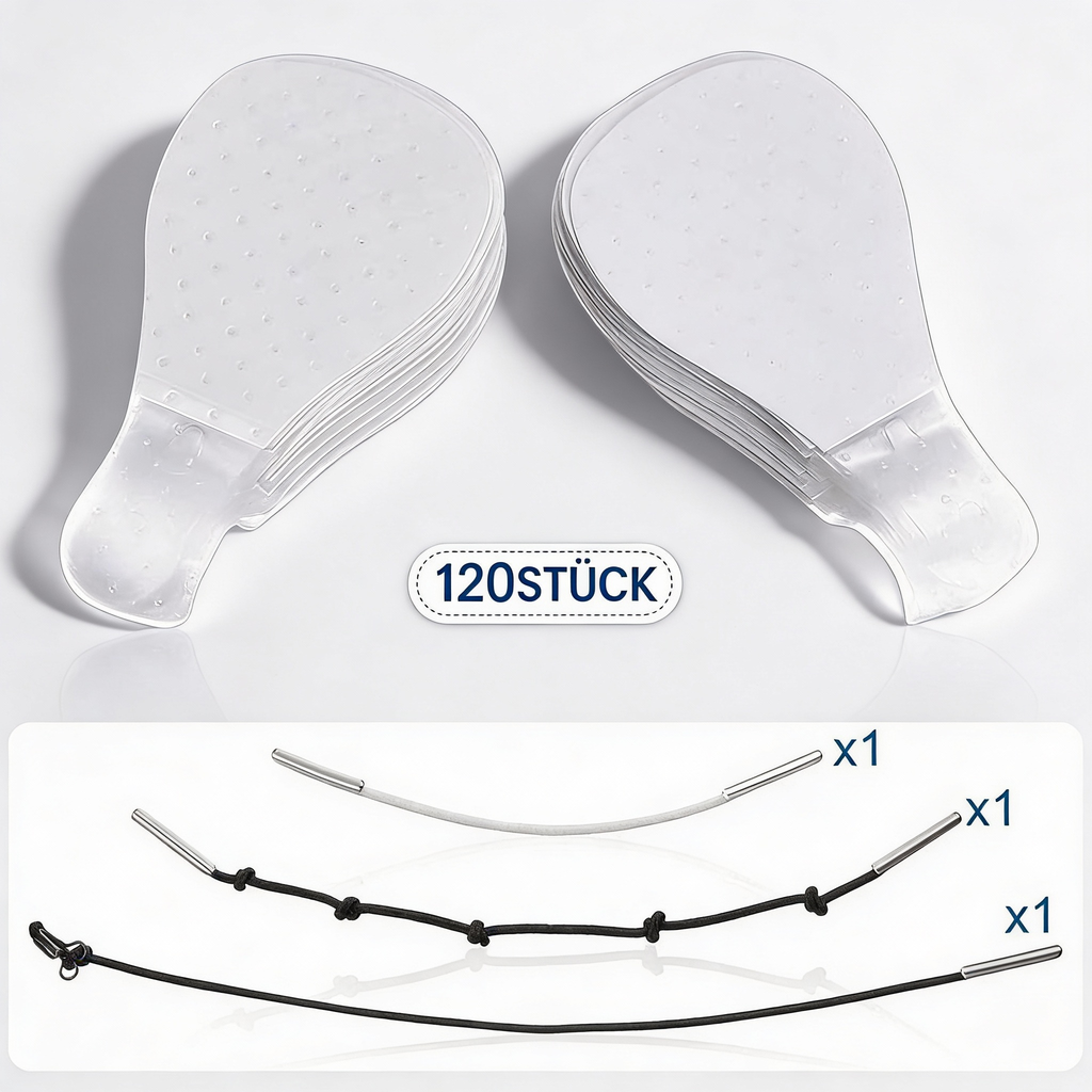 Parches Facelift Invisibles | Paquete de 120 unidades | Tecnología de adhesión ultra delgada de 0,02 mm | Impermeable y Hipoalergénico | Elevación mecánica en forma de V | Transparente