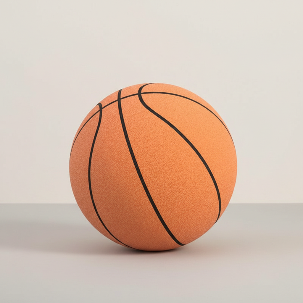 Balón de Baloncesto Profesional Silencioso | Tecnología de Espuma Silenciosa | Balón de Entrenamiento de Alta Densidad para Interiores | Óptimo Rebote | Seguro y Amigable con los Vecinos