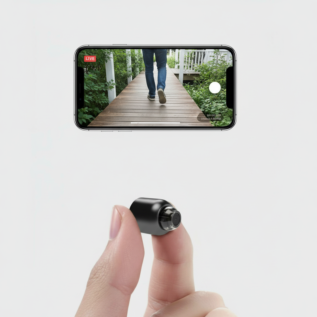 Ultracompacta cámara IP WiFi | 1080p Full-HD | Óptica gran angular de 120° | Visión nocturna infrarroja y sensor de movimiento | Audio bidireccional | Acceso remoto global