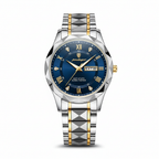 Modell 615 | Reloj de lujo para hombre | Movimiento de cuarzo japonés MIYOTA | Caja de acero inoxidable 316L | Cristal Hardlex | Resistente al agua 3 ATM | Índices luminosos y fecha