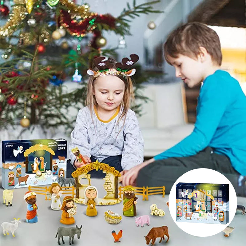 Calendario de Adviento de Navidad con Natividad - Para una experiencia navideña mágica