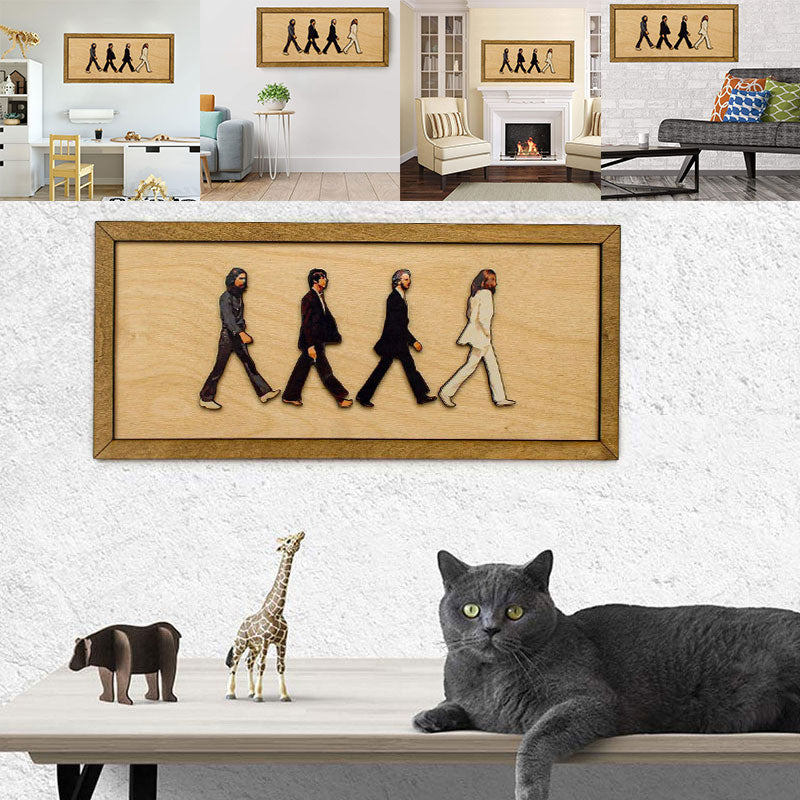 Retrato enmarcado de Abbey Road de The Beatles