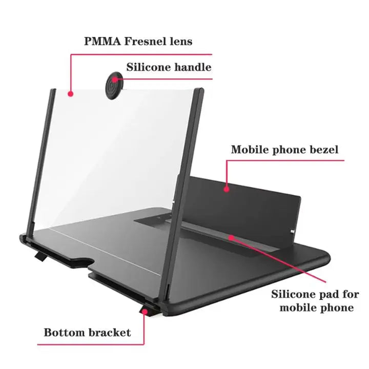 Aumento de Pantalla Plegable para Teléfonos – HD para Videos