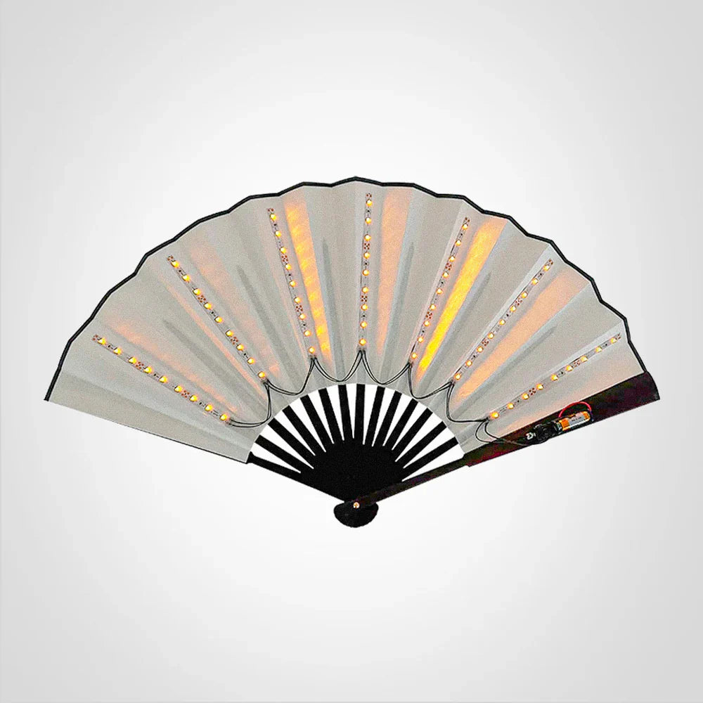 GlowFan - ventilador de mano plegable iluminado para eventos