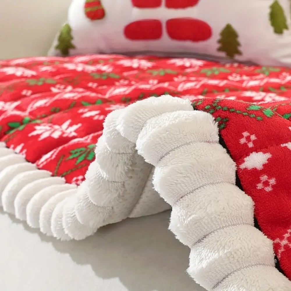 Funda de Sofá Festiva para el Invierno