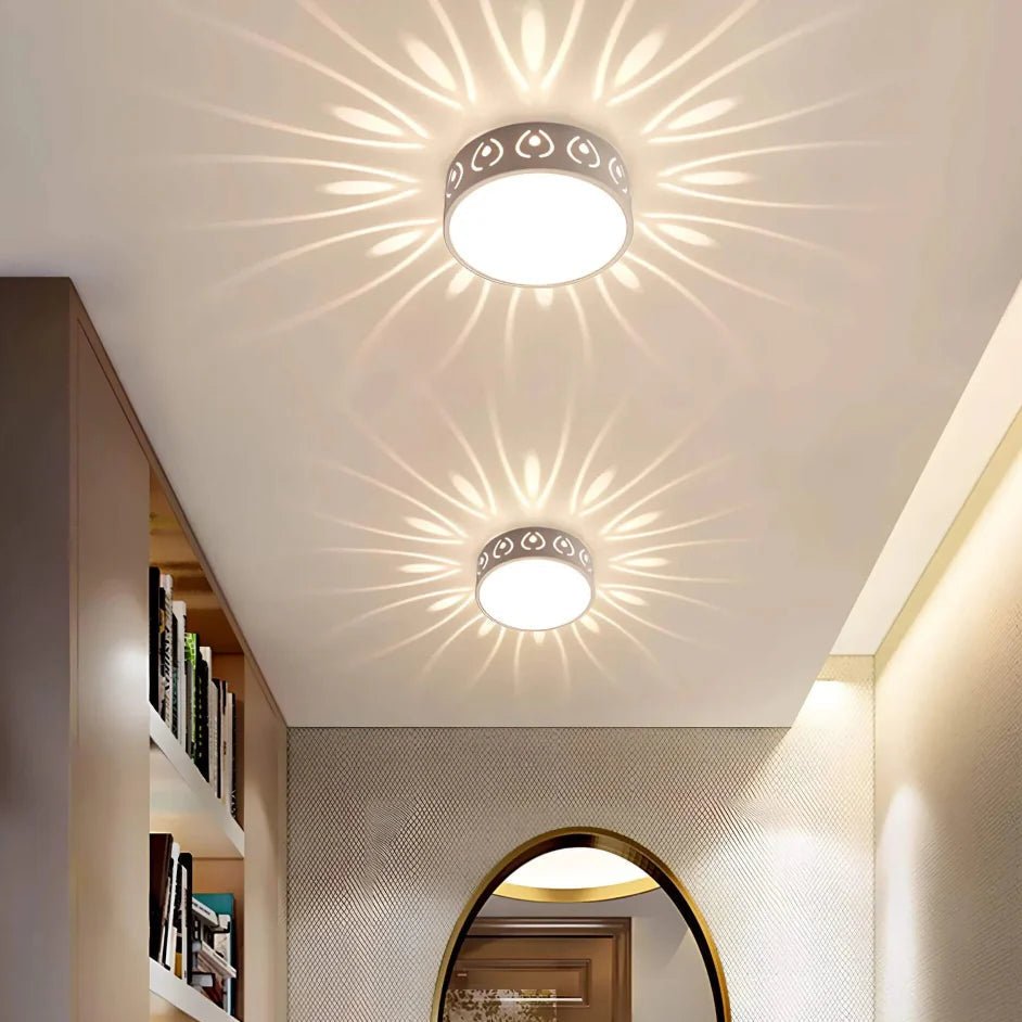 LUXFLUSH - Luz de techo LED de montaje empotrado ultra delgada diseñada para una iluminación uniforme y sin sombras en interiores minimalistas modernos
