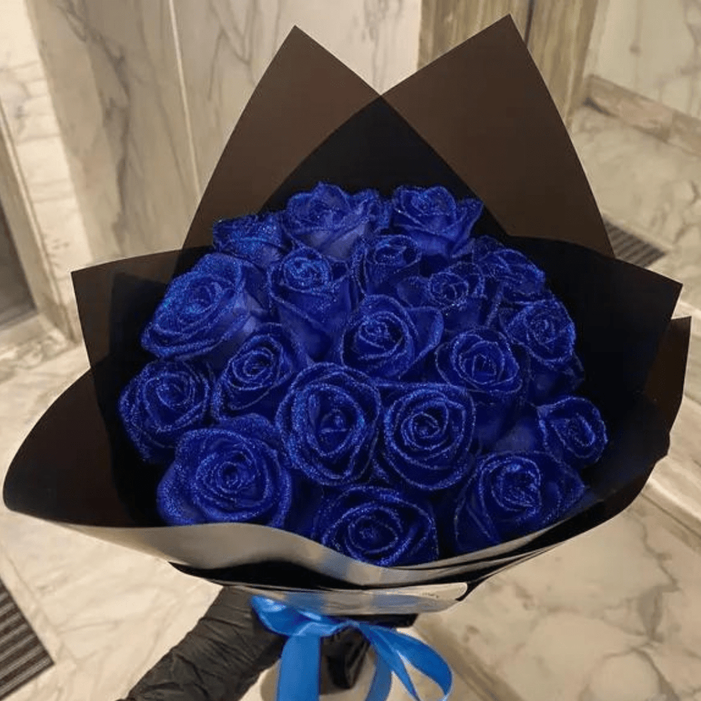 AMORÉVIA Immerblüte – Rosa de Brillo Artificial para Románticos y Decoración del Hogar