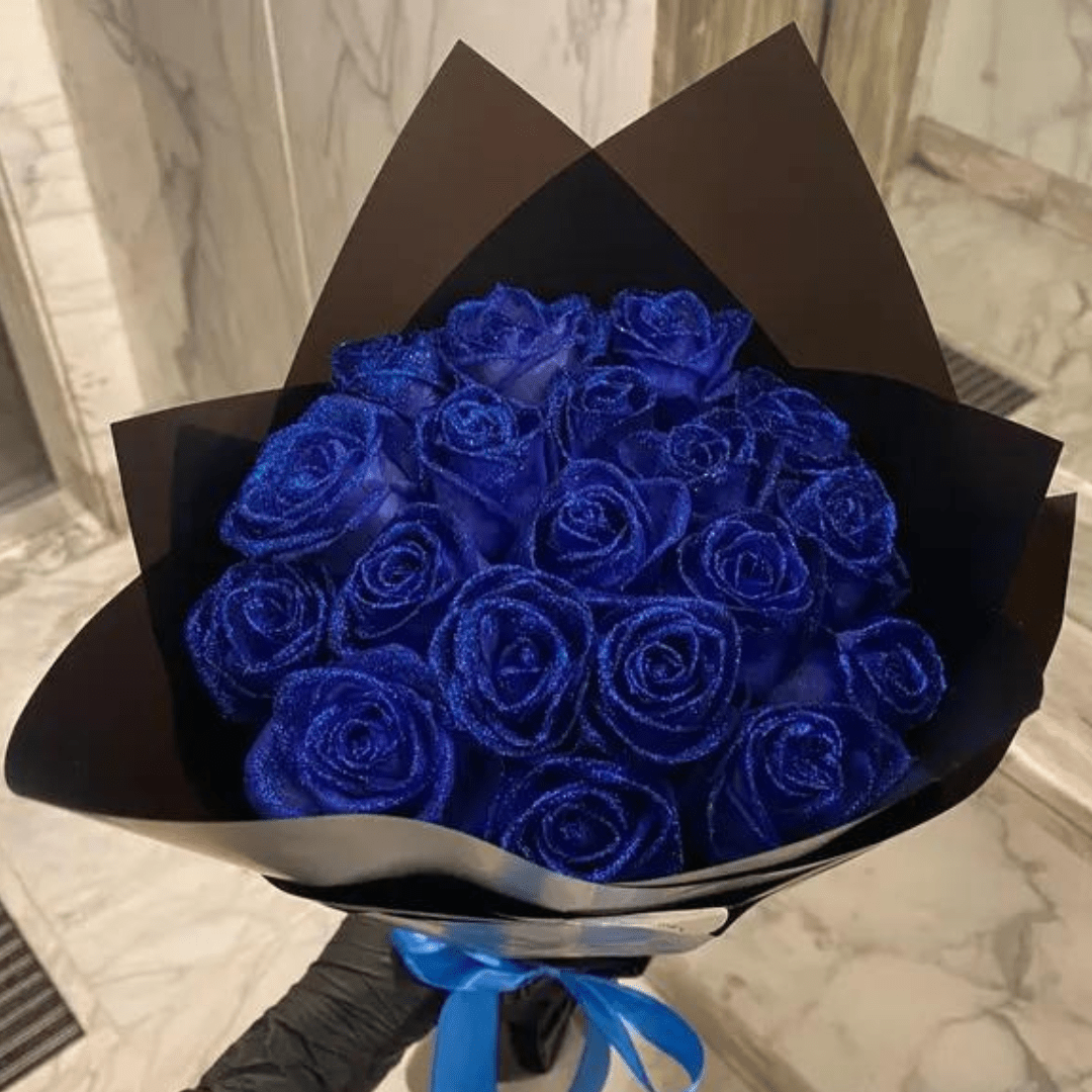 AMORÉVIA Immerblüte – Rosa de Brillo Artificial para Románticos y Decoración del Hogar