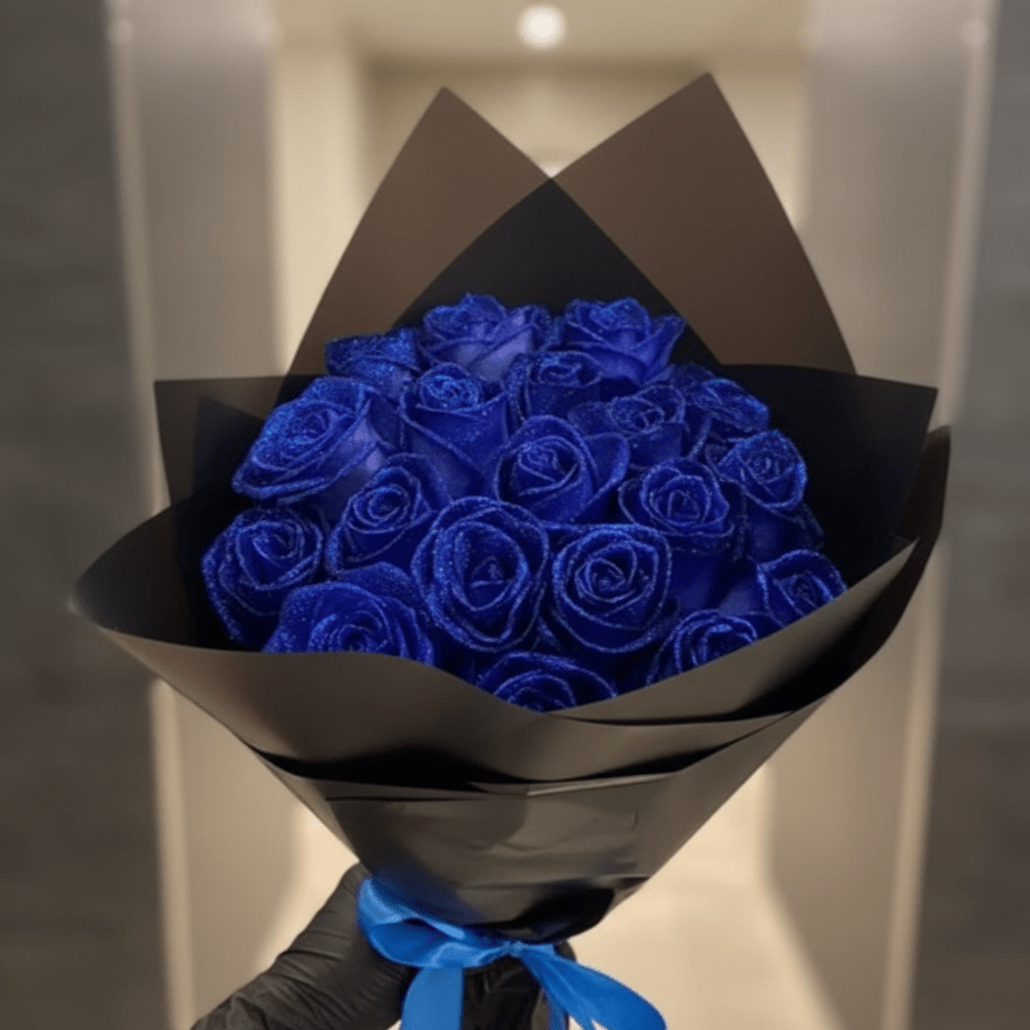 AMORÉVIA Immerblüte – Rosa de Brillo Artificial para Románticos y Decoración del Hogar