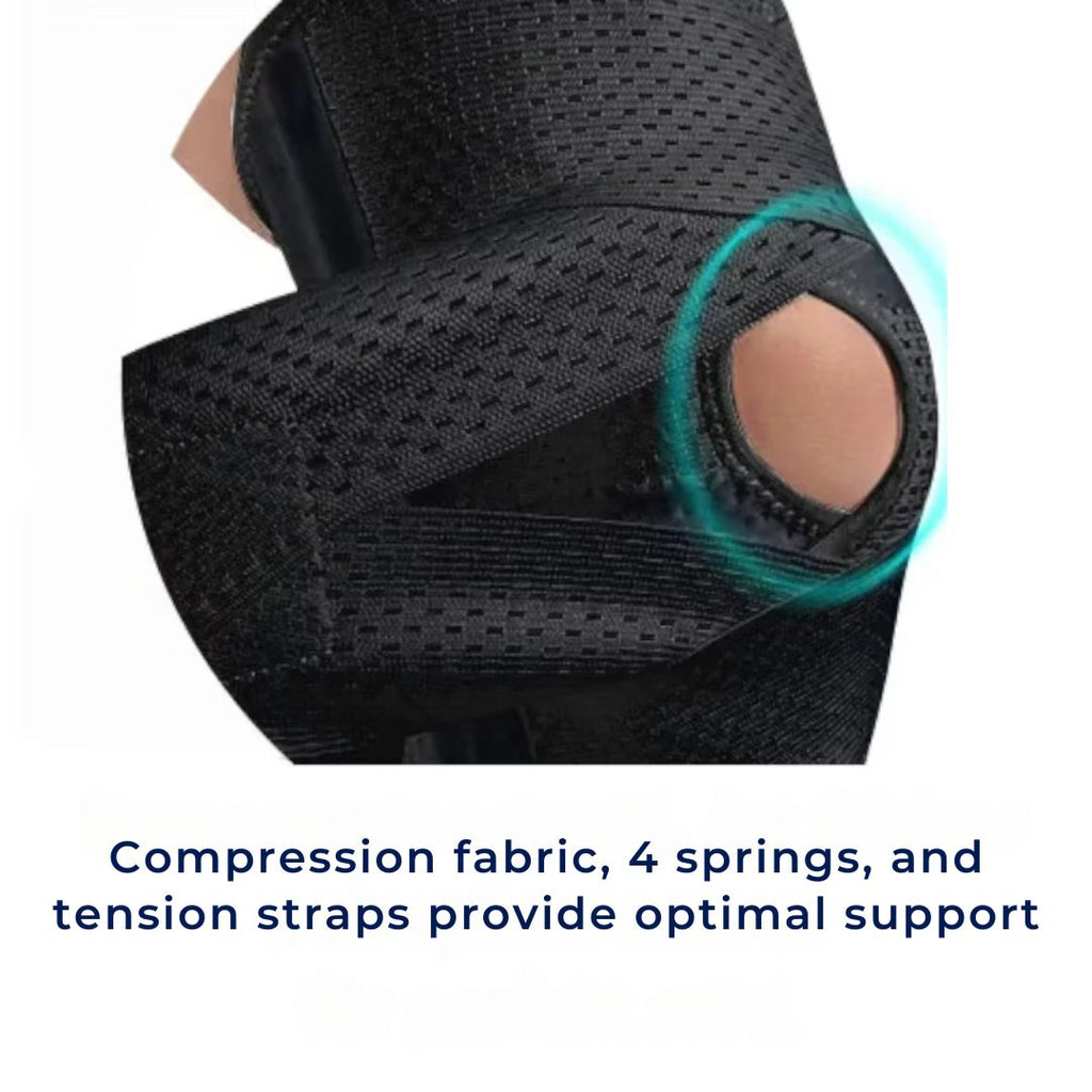 Rodilleras FlexGuard | con Resortes de Compresión de Soporte y Correa de Tensión - para Estabilidad - Alivio del Dolor y Protección Kalsten