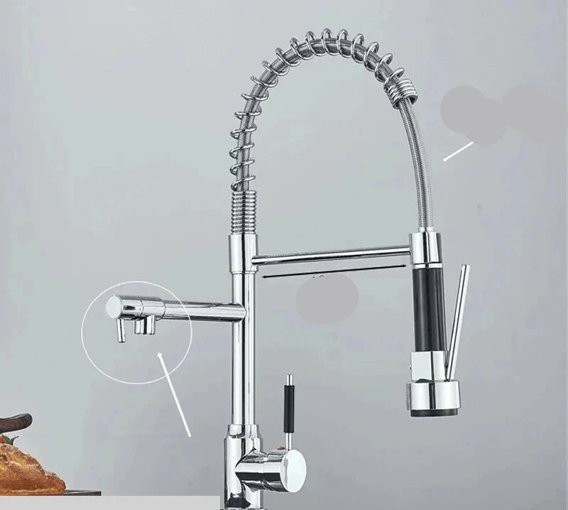 FlexiMix – grifo de cocina con función de rotación 360° – máxima flexibilidad y alcance – solución ideal para una cocina moderna