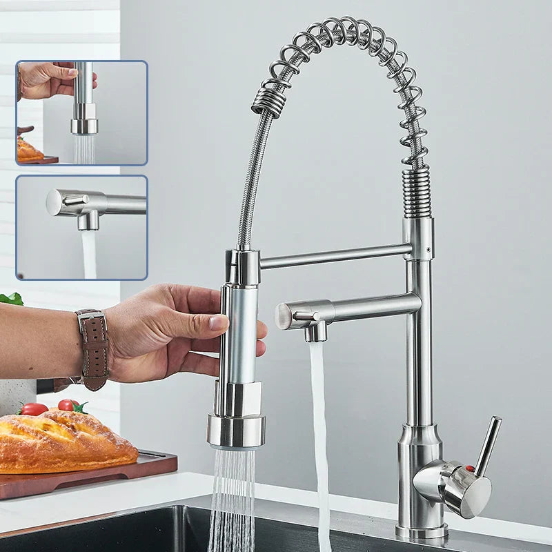 FlexiMix – grifo de cocina con función de rotación 360° – máxima flexibilidad y alcance – solución ideal para una cocina moderna