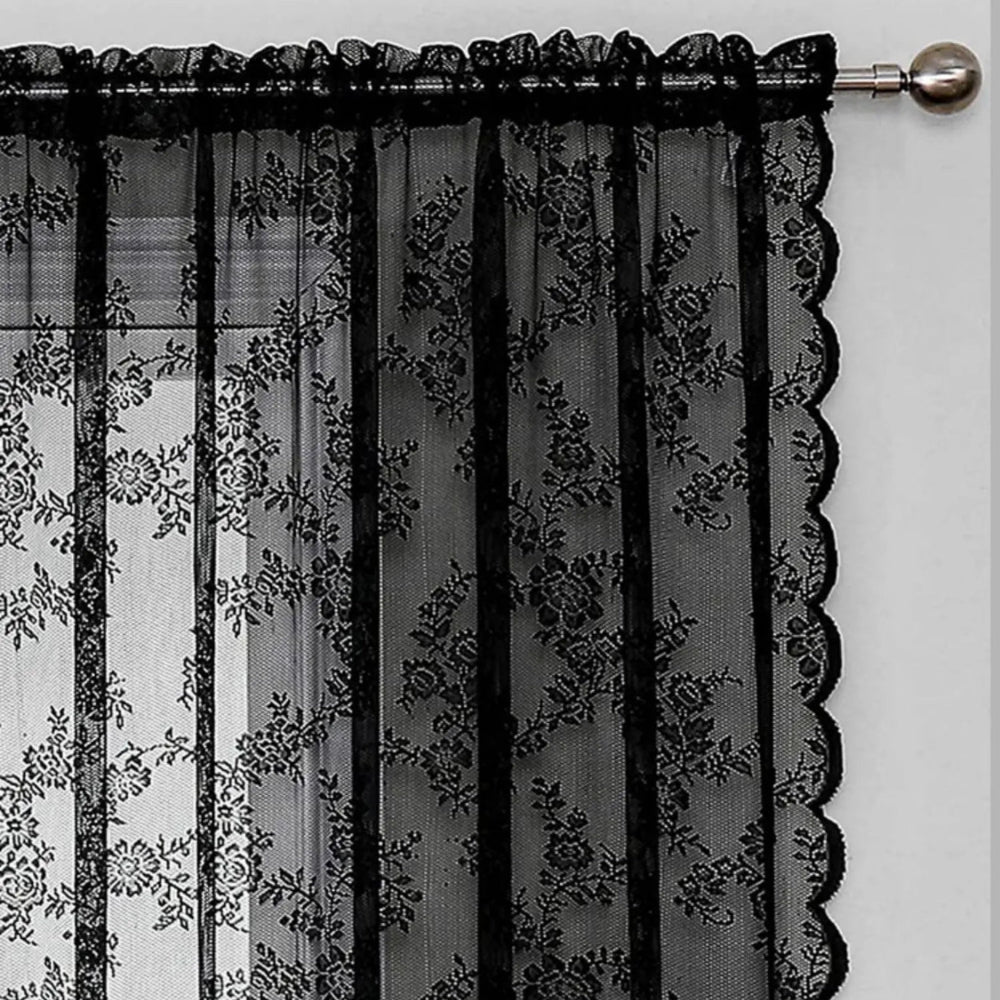 Cortinas Sheer Floral Grace