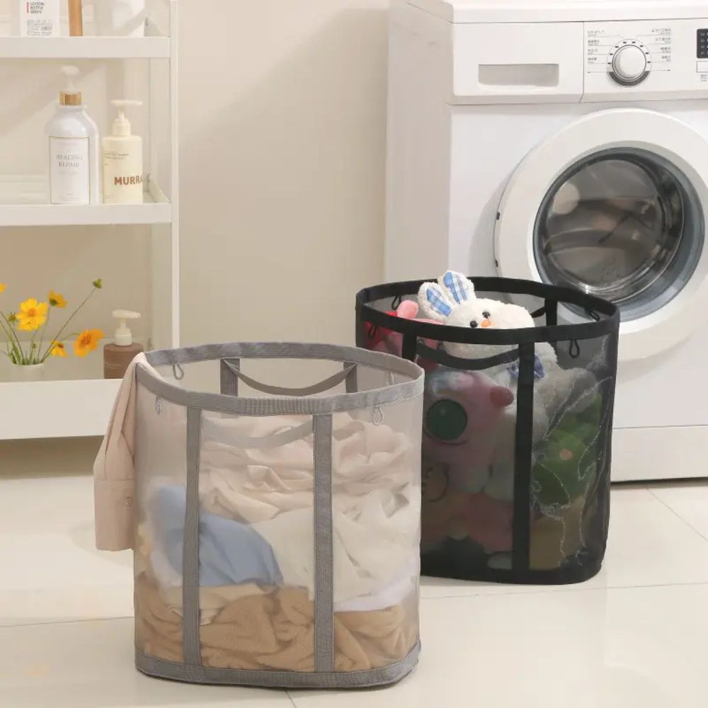 Cesta de Ropa de Malla Plegable