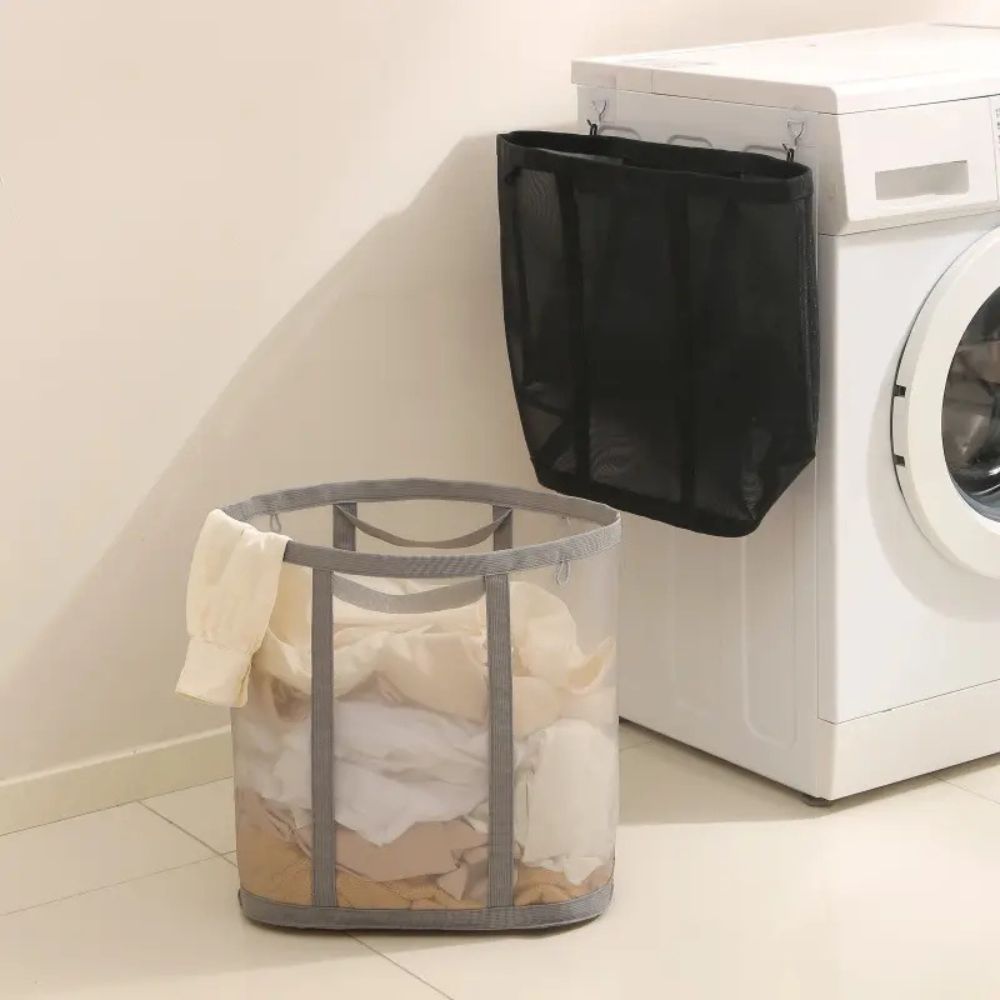 Cesta de Ropa de Malla Plegable