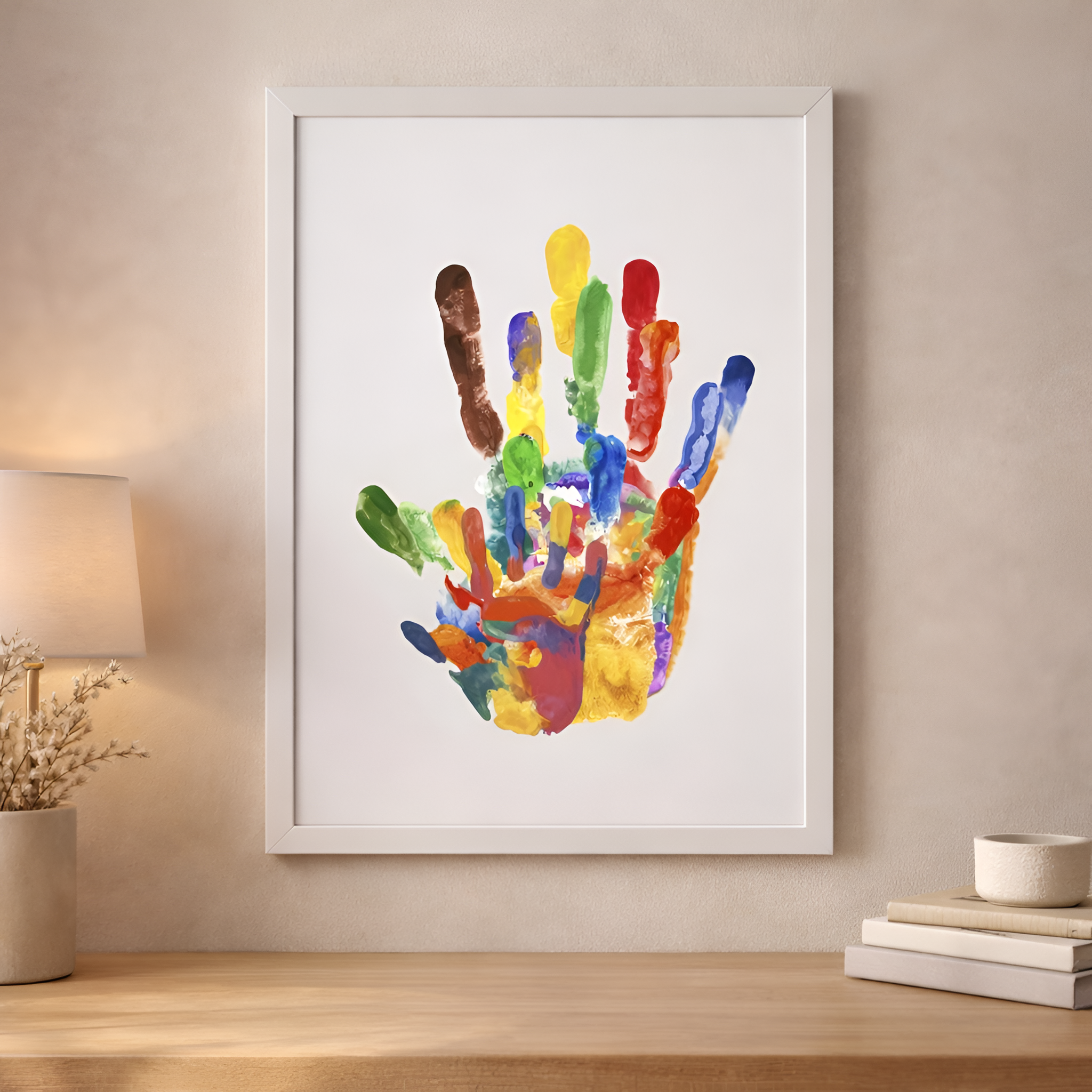 Sela - Kit de huellas familiares marco de madera