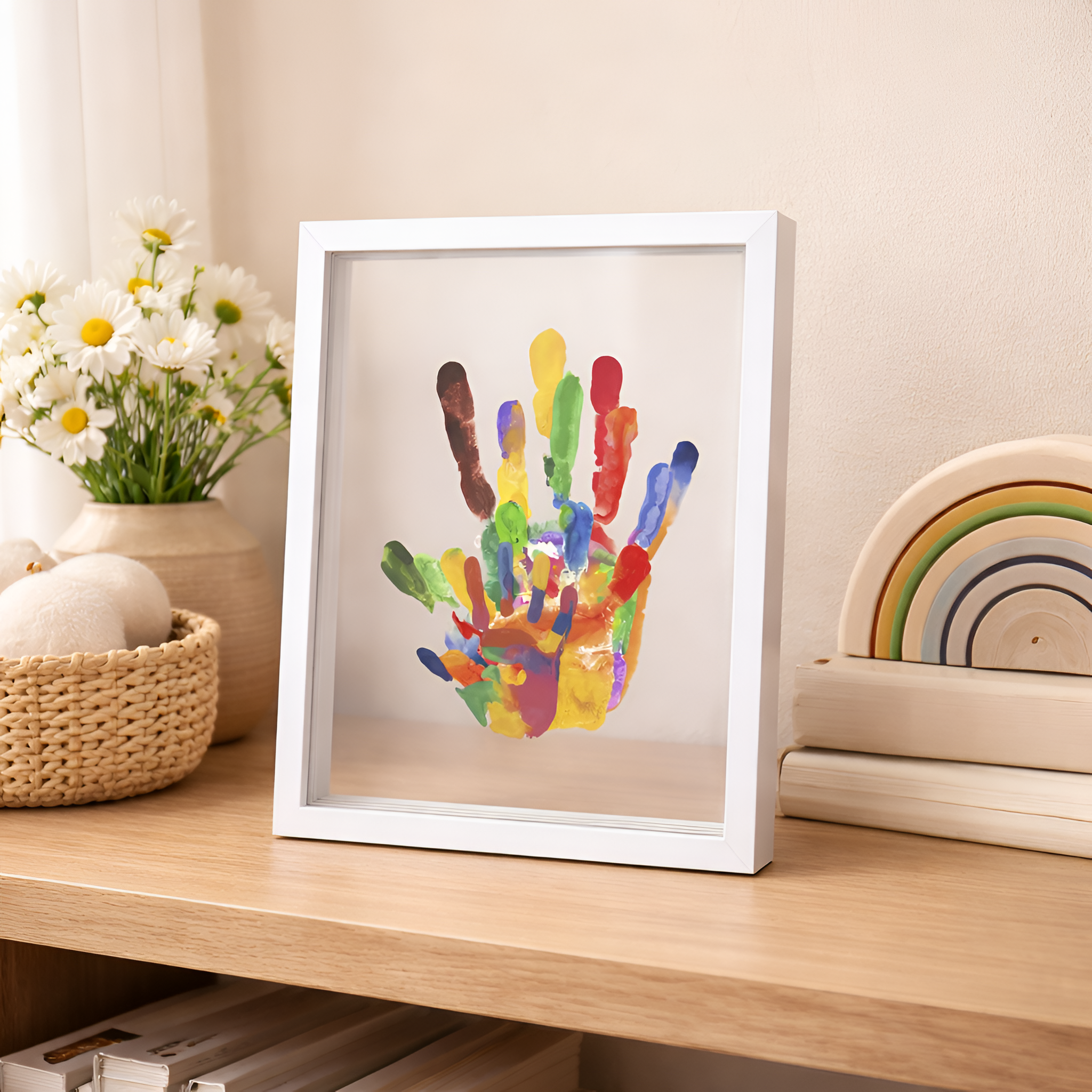 Sela - Kit de huellas familiares marco de madera