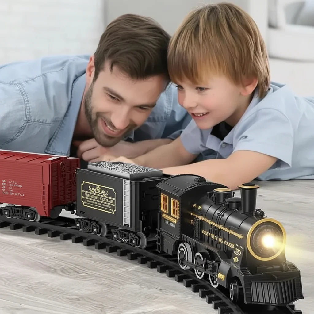 FESTITRAIN – Set de tren eléctrico navideño con vías flexibles