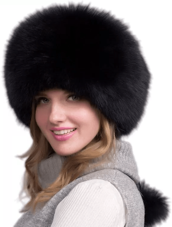 Gorra de Invierno Glaciera Lux | Gorra de Piel Real con Protectores de Oídos | Gorra de Lujo Elegante y Cálida para Mujeres