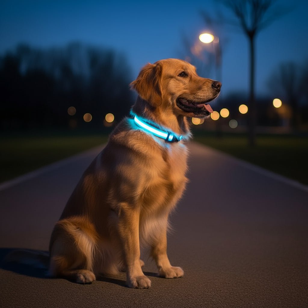 Collar de Seguridad LED para Perros con Ajuste Ajustable